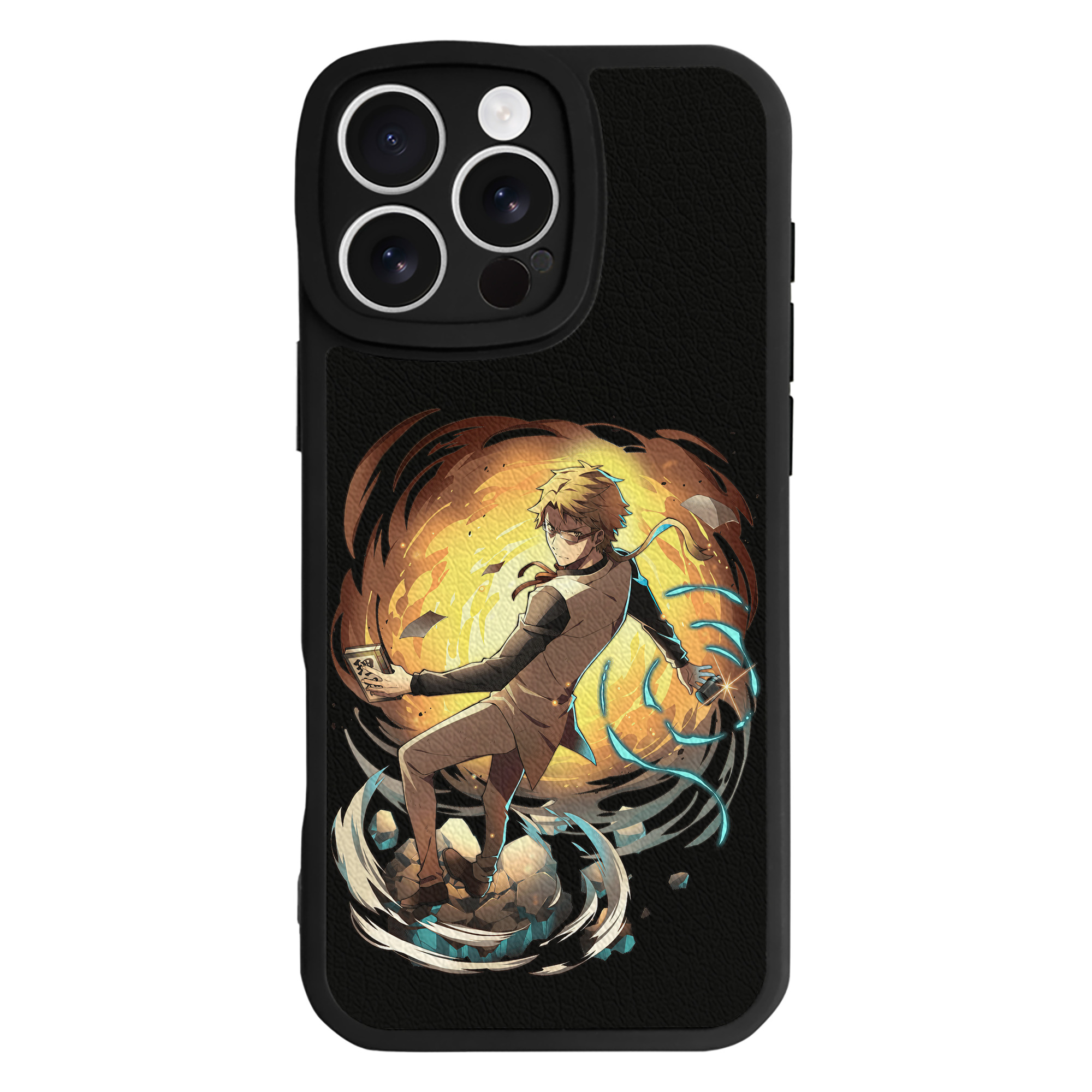 （画像用） 文豪ストレイドッグス Bungo Stray Dogs 【iPhone 16シリーズ対応】シリコンスマホケース（レザー調） 材質：シリコン